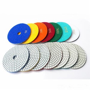 [Hot Item] Diamond Abrasive Polishing Pad 3 Inch 4 Inch Stone Wet Polishing Disc 7 Steps Flexible Polishing Wheel 10PCS