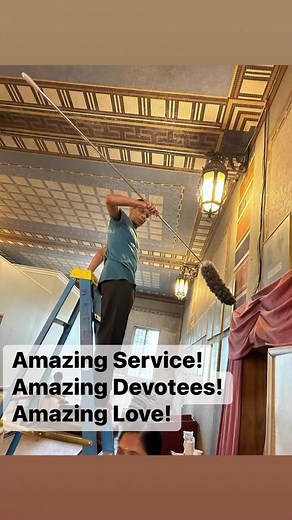 14 reactions | Amazing monthly services by devotees! Cleaning the...