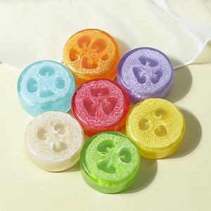 [Hot Item] Online Wholesale and Retail 100% Natural Organic Handmade Soap Loofah Lemon Soap Bar Whitening Flowers Whitening Toilet Soap for Body