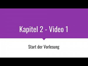 DHBW Java Vorlesung TINF19 - Kapitel 2 - Video 1 - Start der Vorlesung