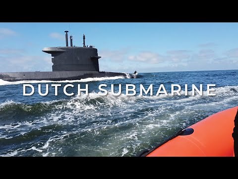 Dutch Walrus-class Submarine & NH90 Helicopter on the North Sea | 4K Actioncam Video