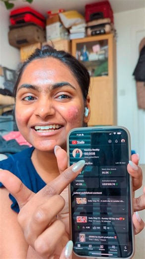 Navina Reddy on Instagram: "We hit 50k on yt✨✨"