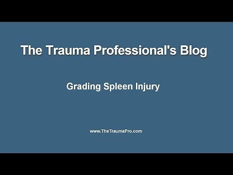 Spleen injury grading