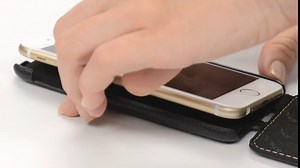 StilGut® UltraSlim, Leather Case for Nokia Lumia 730 & Lumia 735, Cognac Brown