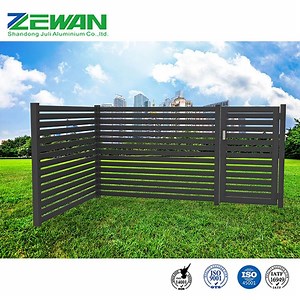 [Hot Item] Composite Privacy Fence Aluminium Powder Coating Privacy Garden Fence