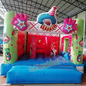 [Hot Item] Clown Theme Mini Inflatable Bounce House Combo with Slide