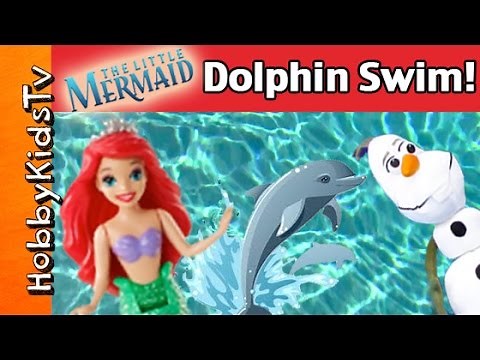 Hawaiian Princess Ariel, Olaf + Peppa Pig Visit DOLPHINS in Hawaii! HobbyKidsTV