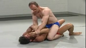 Wrestling in speedos