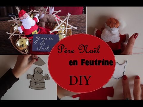 DIY: Père Noël en feutrine // Felted Santa