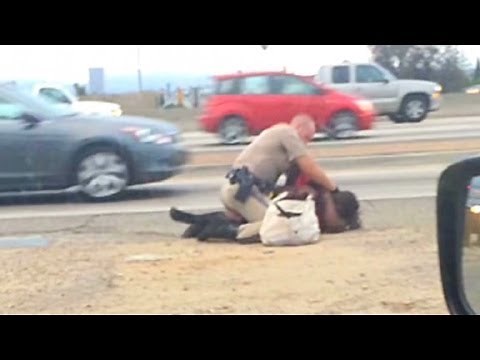 Officer caught on camera punching woman