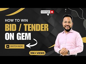 Win Bid/Tender on GeM | GeM Bid Process | Tender on GeM | GeM Bid Participate | Tender / Bid Result