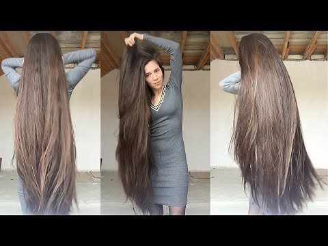 6 Minutes Of Tamila's Super Long Thick Hair Play and Epic Braid