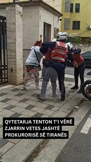 Qytetarja tenton t'i vërë zjarrin vetes jashtë Prokurorisë së Tiranës