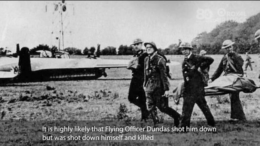 John Dundas was an RAF Reserve pilot in the Battle of Britain. He flew Spitfires with 609 (West Riding) Squadron. Dundas shot down 12 aircraft during his service. On 28 November 1940, he engaged the Luftwaffe’s highest-scoring ace at the time, Helmut Wick. Neither survived the encounter. 80 years later, we are commemorating the lives lost on both sides during the Battle of Britain. https://www.raf.mod.uk/our-organisation/our-history/anniversaries/battle-of-britain #DetectAndDefend | Royal Air Fo