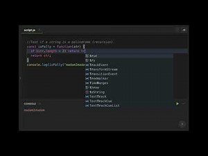 How to test if a string is a palindrome using JavaScript recursion