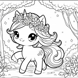 15 Unicorn Coloring Pages , Coloring Pages for Kids Printable, Digital,unicorn Pages for Girls - Etsy Canada