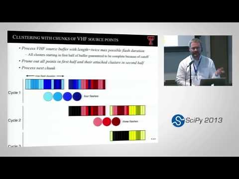 Streamed Clustering of Lightning Mapping Data in Python Using sklearn; SciPy 2013 Presentation