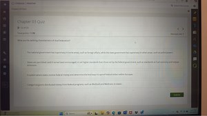 What are the defining characteristics of dual federalism?The ... | Filo