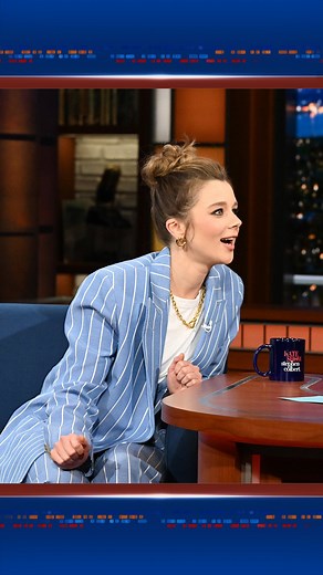 The Late Show on Instagram: "Meeting Claudia Jessie is like a scene straight out of @bridgertonnetflix — charming, whimsical, and a little chaotic! #claudiajessie #bridgerton #hbd"