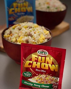 57K reactions · 541 shares | Satisfy your Chinese cravings with UFC Fun Chow!  Enjoy the real taste of Meaty Yang Chow and Seafood Yang Chow, made with real meat and veggies. 異  Just 15 PHP per pack and ready in 2 easy steps: 1️⃣ Pour in cooked rice 2️⃣ Fry with UFC Fun Chow! Ready in minutes, gone in seconds. Available in supermarkets Nationwide and NutriAsia official e-commerce stores! #UFCFunChow #FriedRice | UFC World Class | Facebook