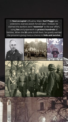 Past Past | Karl Plagge used bureaucracy and deception to protect Jewish workers from execution. When liquidation was imminent, he gave a subtle... | Instagram