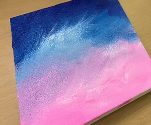 8K views · 121 reactions | Acrylic Painting Technique / Drawing a Night Sky / MAY Art | HNK ART | Facebook