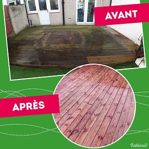 34K views · 84 reactions | Un agent d'entretien a transformé une terrasse en bois abandonnée. | Femme Heureuse | Facebook