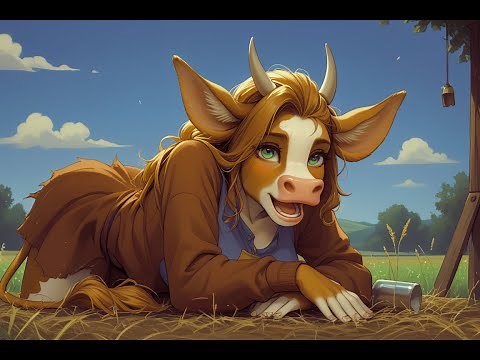 Girls In Furry Anthro Cow Transformation In A Magic Farm