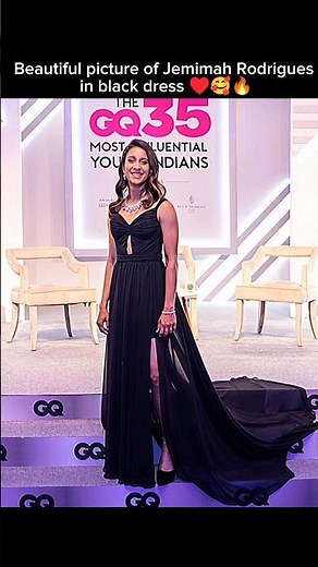 Jemi in black dress ♥️🥰#jemimahrodrigues #worldcupwinner #champion #womenscricket #wpl2026 #cutegirl