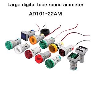 [Hot Item] Ad101-22vms Large Digital Tube Round Ammeter Voltage Current Meter Indicator Voltmeter Ammeter Frequency Meter