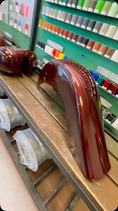 Candy Root-beer Metallic on motorcycle tank and fenders. #snailedit #bakedfreshdaily #snailmotorsports | Snail Motorsports Custom Powder Coating | Facebook