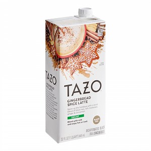 Tazo Decaf Gingerbread Spice Latte 1:1 Concentrate 32 fl. oz. - 6/Case