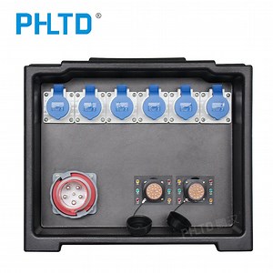 [Hot Item] Factory Direct Single Phase&Three Phase OEM/ODM Outdoor IP66 Power Maintenance Box Combination Socket Box 19 Core Socket Plug Socapex Model