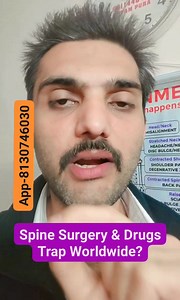 Spine Surgery & Drugs Trap Worldwide? #spine #backpain #health #neckpain #chiropractic #chiropractor #acupressure #adjustment #scoliosis #healthylifestyle #spinehealth #lowbackpain #spinesurgery #pain #painrelief #posture #getadjusted #physiotherapy #chiropracticadjustment #ayurveda #chiropracticworks #physicaltherapy #yogalifestyle #surgery #chiropracticcare #surgery #neurosurgery #chiropractichealth #surgeon #frozenshoulder | BornLeo Vishal