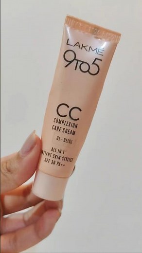 Lakme CC cream review Shade 01 Beige💛 #lakme #cccream #review #makeup #bbcreamreview #beauty #cream