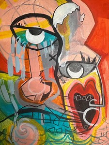 Abstract Expressionist Acrylic Painting - Etsy