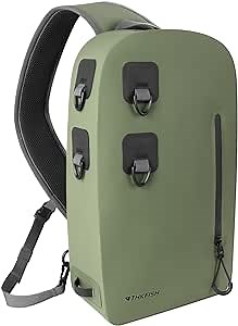 thkfish Waterproof Backpack for Fishing, Trout Fishing Waterproof Backpack, Fly Fishing Sling Pack,IPX8 Waterproof Fishing Tackle Storage Bag with Adjustable Strap for Fly Fish,Kayaking, Boating