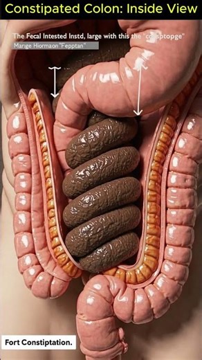 Inside the Colon: Ultra Slow-Motion 3D Animation of Constipated Stool Blockage | 02