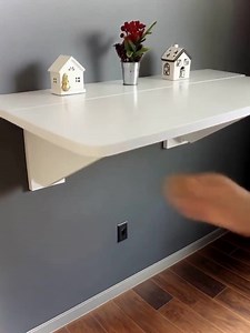 Wall Mounted Folding Desk With Shelves, Space-saving Murphy Table for Study, Dining & Home Office - Etsy