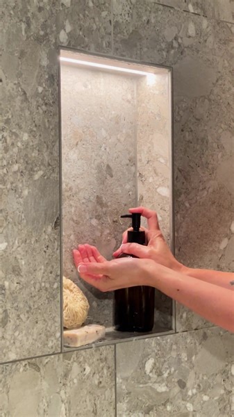 3.7K views · 51 reactions | KERDI-BOARD-SNLT with LIPROTEC LED lighting. Now, that’s a bright idea  | Schluter-Systems North America | Facebook