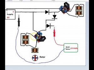 The BACK-EMF Motor Schematic so far with explaination