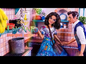 Let’s Make an Encanto Inspired Kitchen for Our Dolls in a Hidden Doll Room