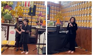 Lễ 100 ngày của Phi Nhung ở Mỹ: Mạnh Quỳnh vắng mặt, mẹ Trizzie Phương Trinh khóc nức nở xin lỗi cố ca sĩ vì điều này