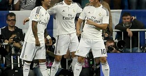 Cristiano celebró bailando un ritmo colombiano con James y Marcelo