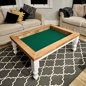 Gaming Coffee Table – Handmade Wood Table With Storage – Custom Sizes & Finishes – Ideal for Board Games and Puzzles - Etsy UK