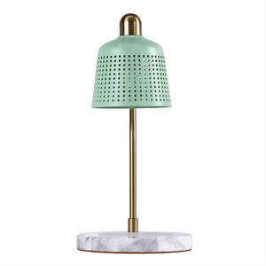 [Hot Item] Home Metal Lampshade Marble Base Patent Design Candle Warmer Lamp