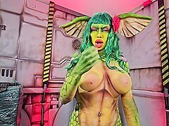 Little Puck In Dont Get Me Wet Gooner Greta Gremlin Cosplay Joi - Erotic Horror