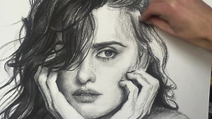 3.2K views · 69 reactions |  Penelope #penelopecruz #andriymarkivart #artist #art #artwork #traditionalart #drawings #charcoaldrawing #portrait #realism #sketch #brunette | Andriy Markiv ART | Facebook