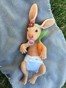 Buttons the Hairless Bunny - Etsy