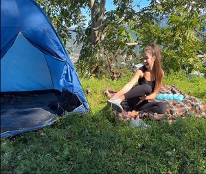 18K views · 522 reactions | Solo camp  Girls alone in the mountains | Teagan Wiley | Facebook